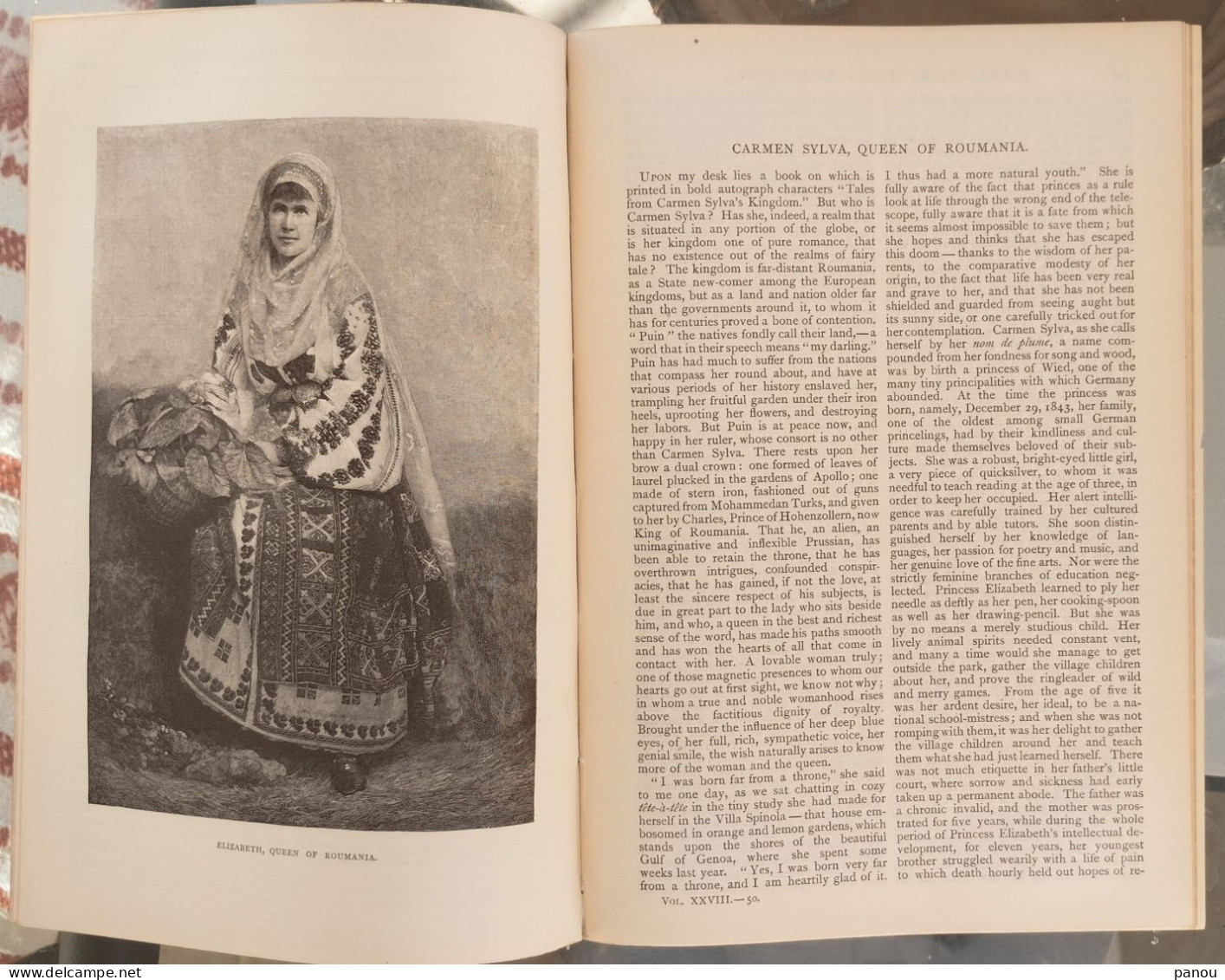 THE CENTURY MAGAZINE 1884. CARMEN SYLVA, QUEEN OF ROUMANIA (Elisabeth Of Wied Romania, Regina Elisabeta A României)? - Andere & Zonder Classificatie