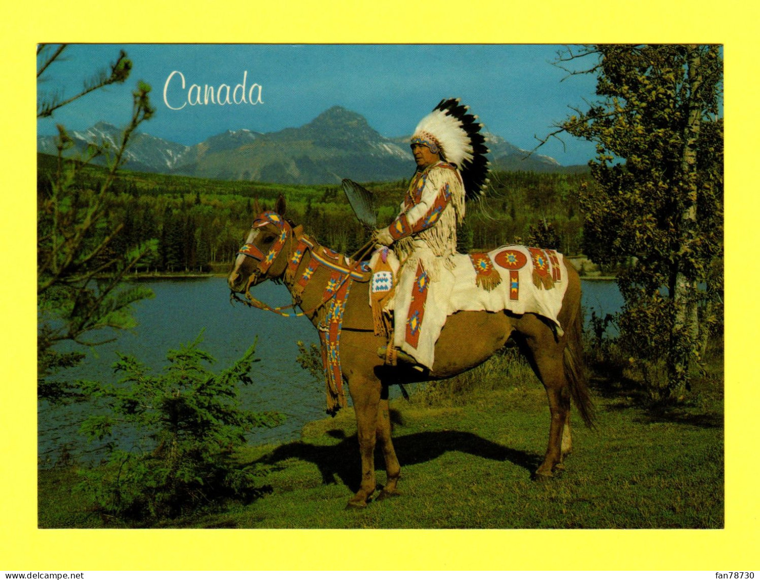 Canada - Indien Des Plaines, En Costumes Cérémonials - Frais Du Site Déduits - Modern Cards