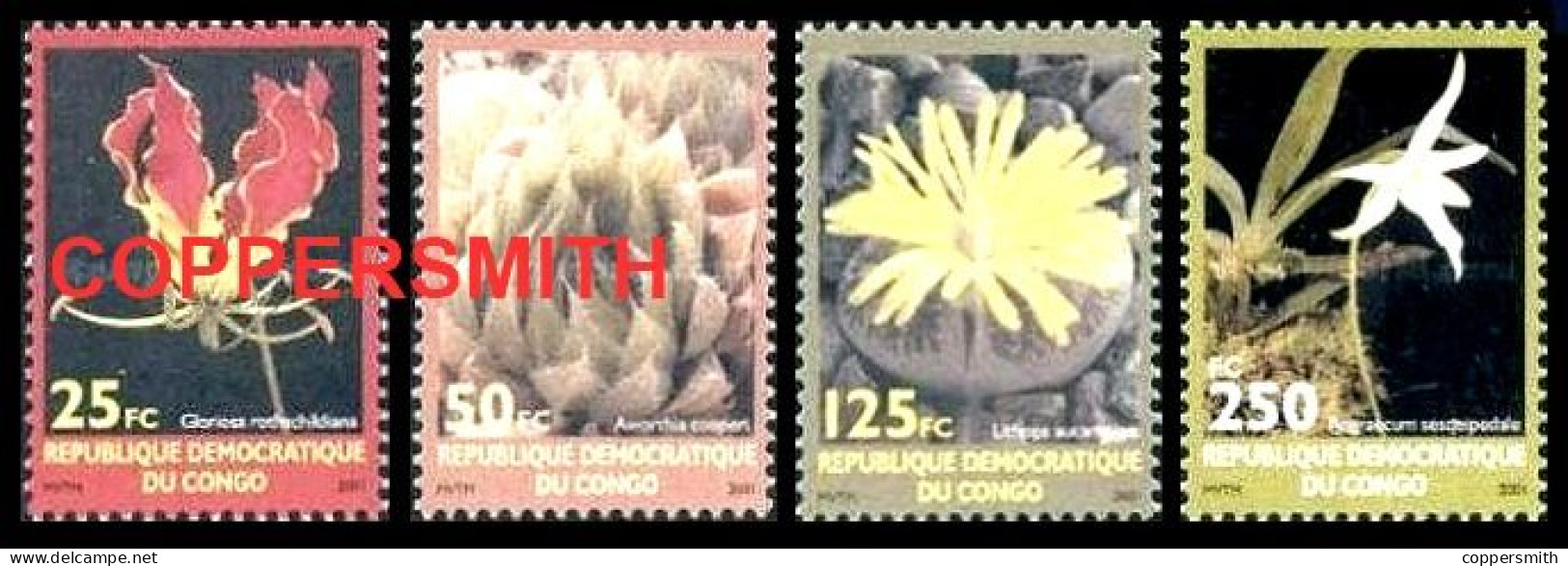 (108) Congo  Flora / Plants / Flowers / Fleurs / Blumen / 2002  ** / Mnh  Michel 1698-1701 - Sonstige & Ohne Zuordnung