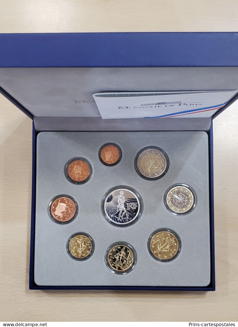 Coffret Monnaie De Paris Serie Belle Epreuve 2010 Euros Joaquin Jimenez Argent - Tirage 5119 / 9000 - Variétés Et Curiosités