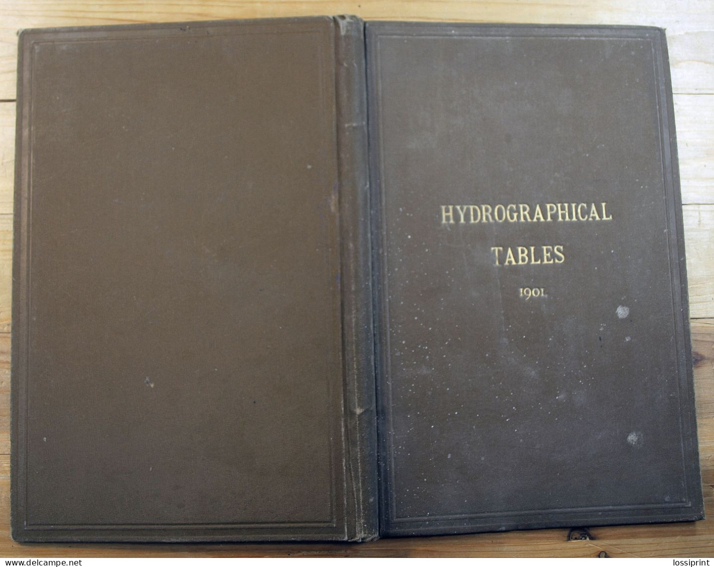 Old English Language Book, Hydrographical Tables, Martin Knudsen, Copenhagen/London 1901 - Earth Science