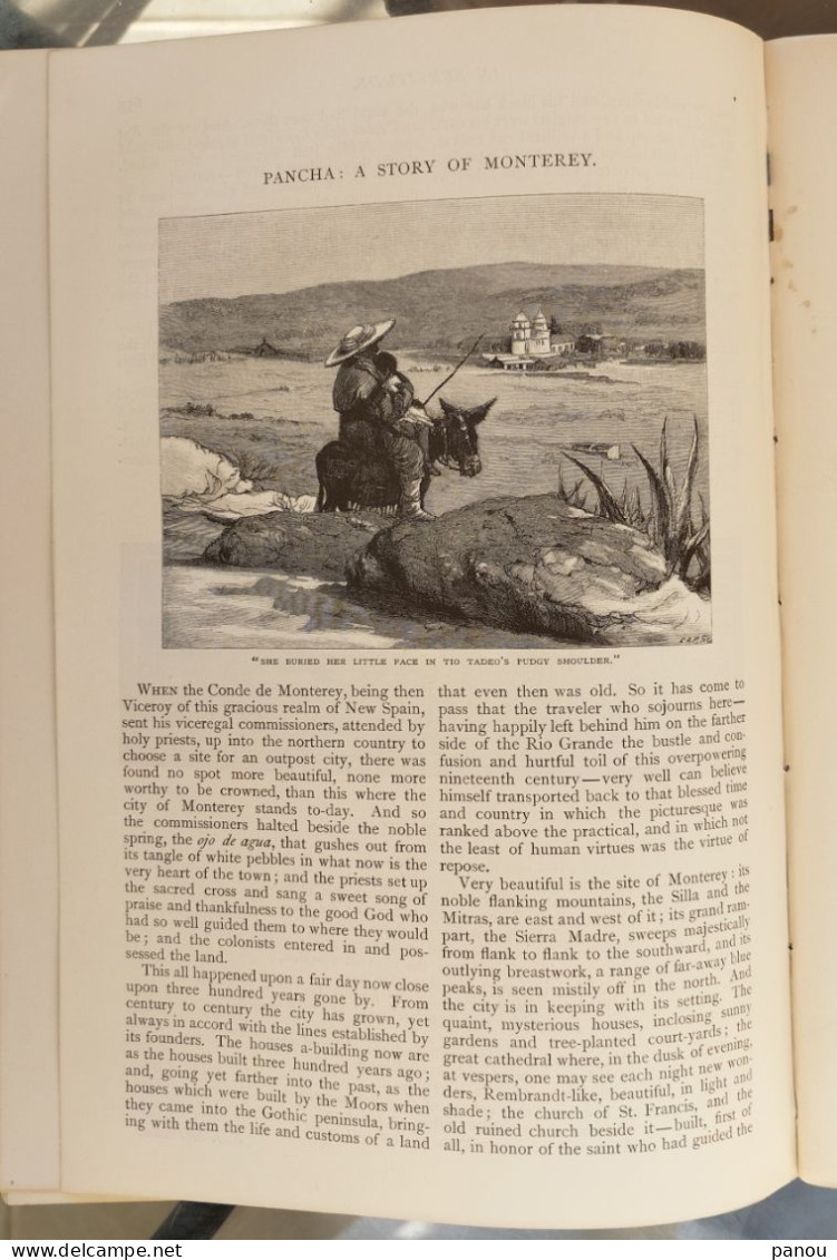 THE CENTURY MAGAZINE 1884. PANCHA A STORY OF MONTEREY CALIFORNIA. FROM COVENTRY TO CHESTER ON WHEELS BICYCLE GYPSY - Altri & Non Classificati