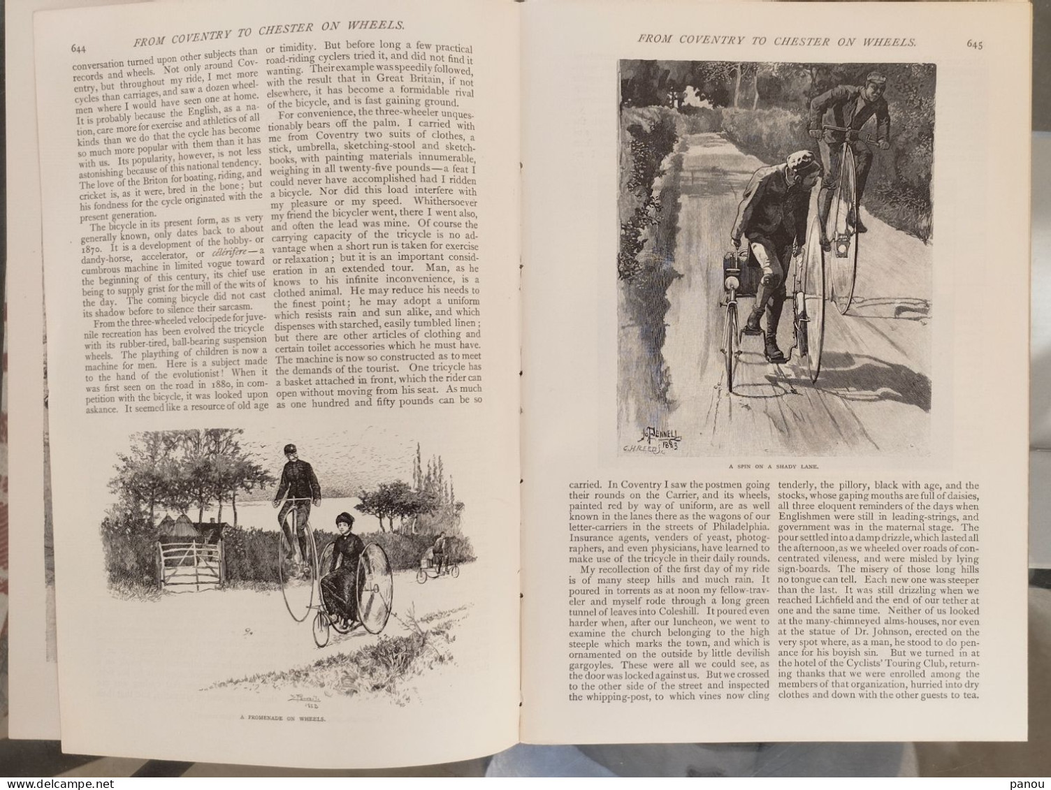 THE CENTURY MAGAZINE 1884. PANCHA A STORY OF MONTEREY CALIFORNIA. FROM COVENTRY TO CHESTER ON WHEELS BICYCLE GYPSY - Otros & Sin Clasificación