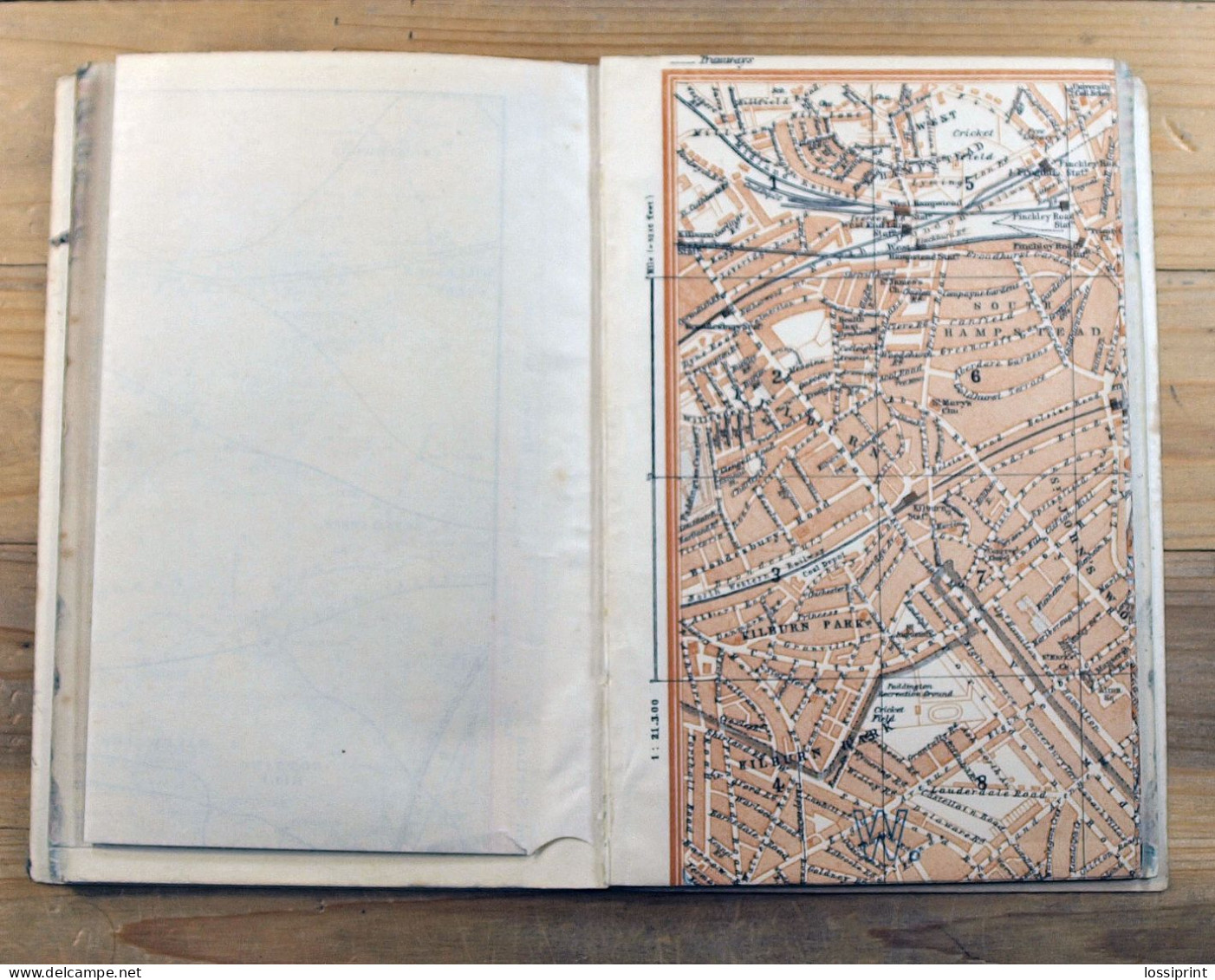 Old German Language Book, London Town Maps And Guides, Karl Baedeker 1912 - Wereldkaarten