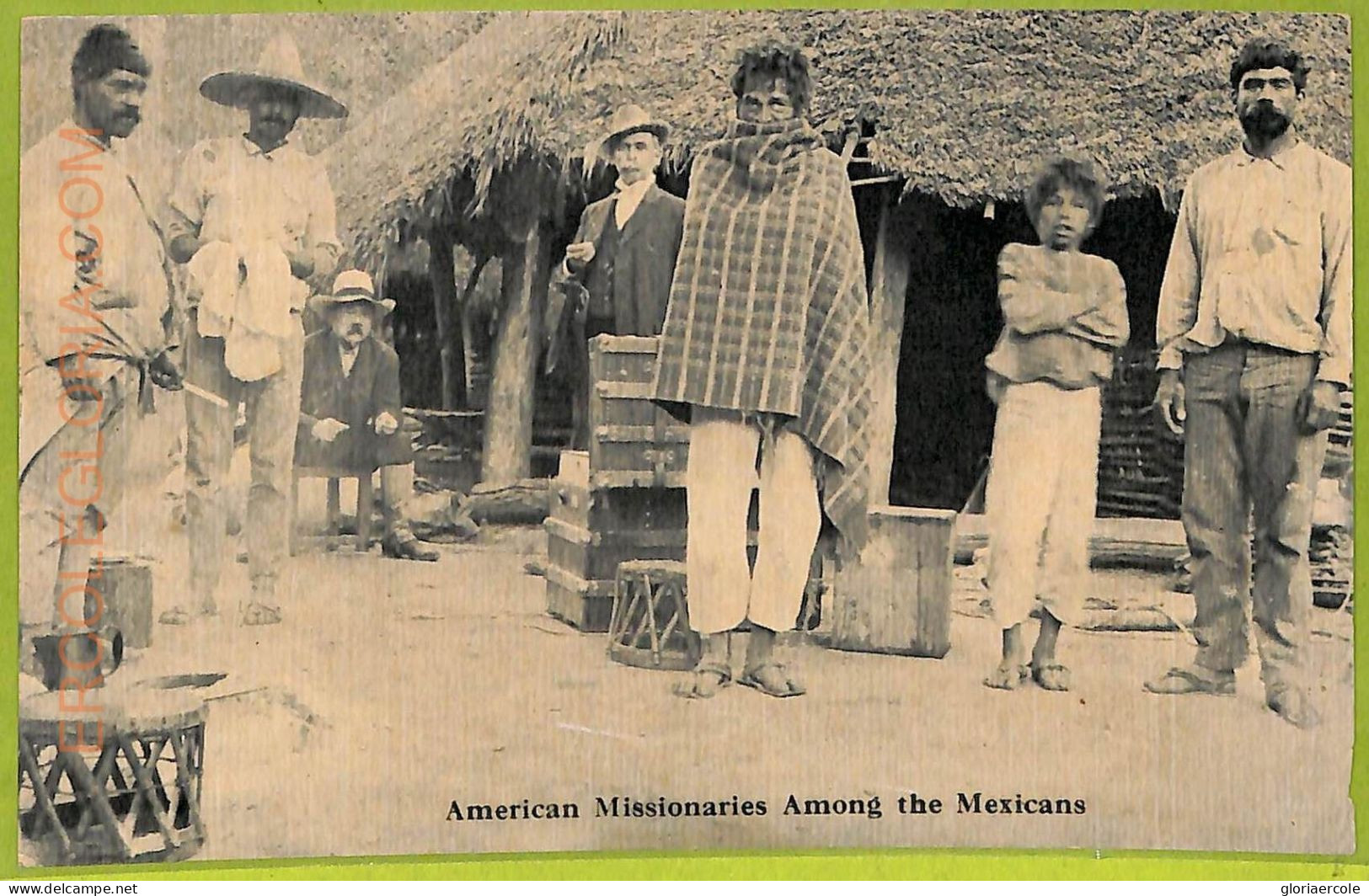 Aa5730 - MEXICO -  Vintage Postcard - American Missionaries - Ethnic - Amerika