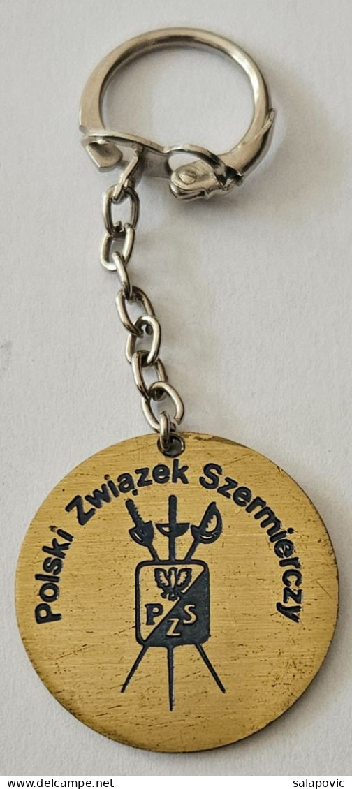 Poland Fencing Federation Polski Związek Szermierczy Turniej „O Szablę Wołodyjowskiego”  Pendant Keyring PRIV-2/3 - Esgrima