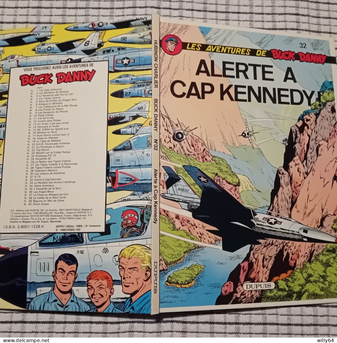 BUCK DANNY  T32  " Alerte à Cap Kennedy "   1985   DUPUIS     COMME NEUVE - Buck Danny