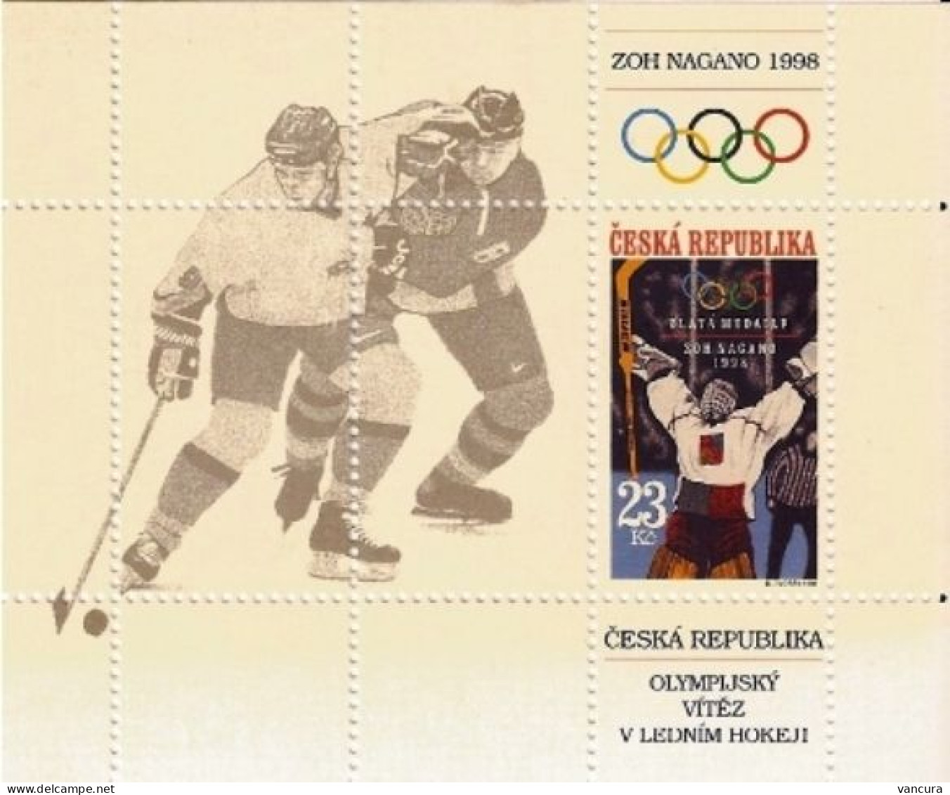 A 177 Czech Republic Winter Olympic Games Nagano 1998 - Jockey (sobre Hielo)