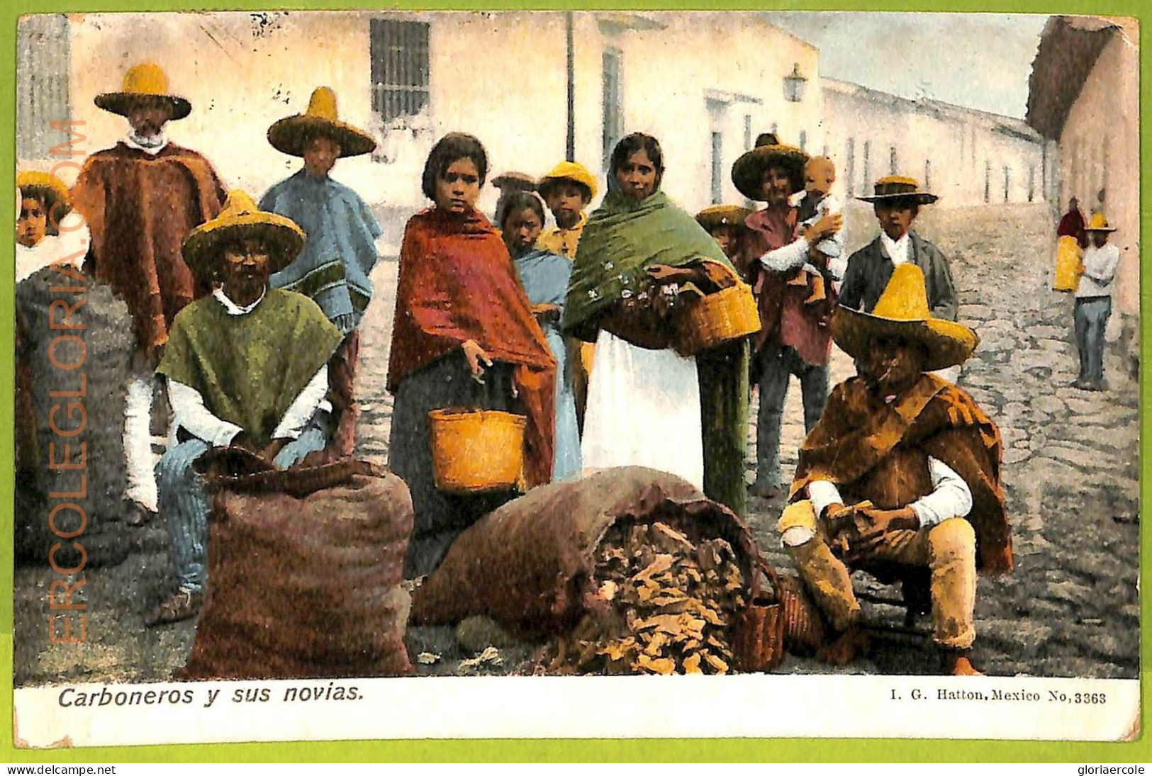 Aa5717 - MEXICO -  Vintage Postcard  - Ethnic - 1912 - Amérique