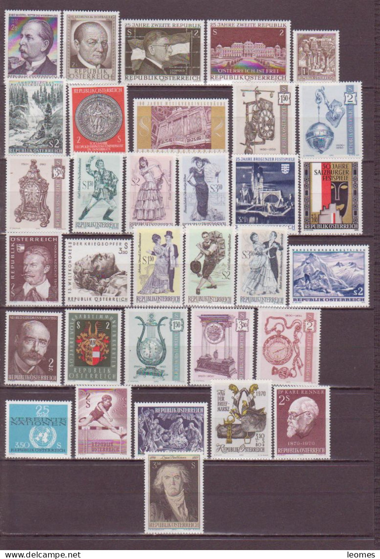 Österreich 1970/74: Austria Lot Sammlung Schillingmarken 5 Jahre  Sondermarken Michel 1320-1473 ** Postfrisch - Collections