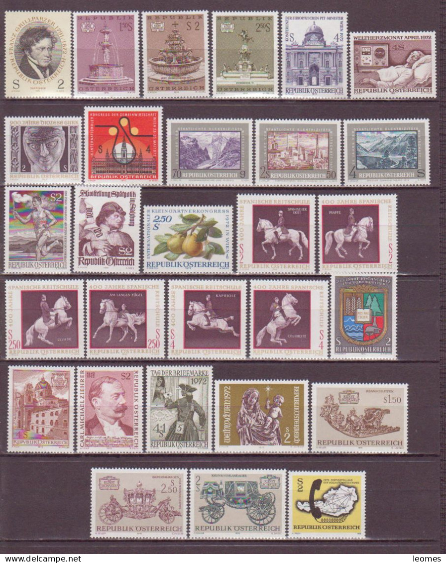 Österreich 1970/74: Austria Lot Sammlung Schillingmarken 5 Jahre  Sondermarken Michel 1320-1473 ** Postfrisch - Collections