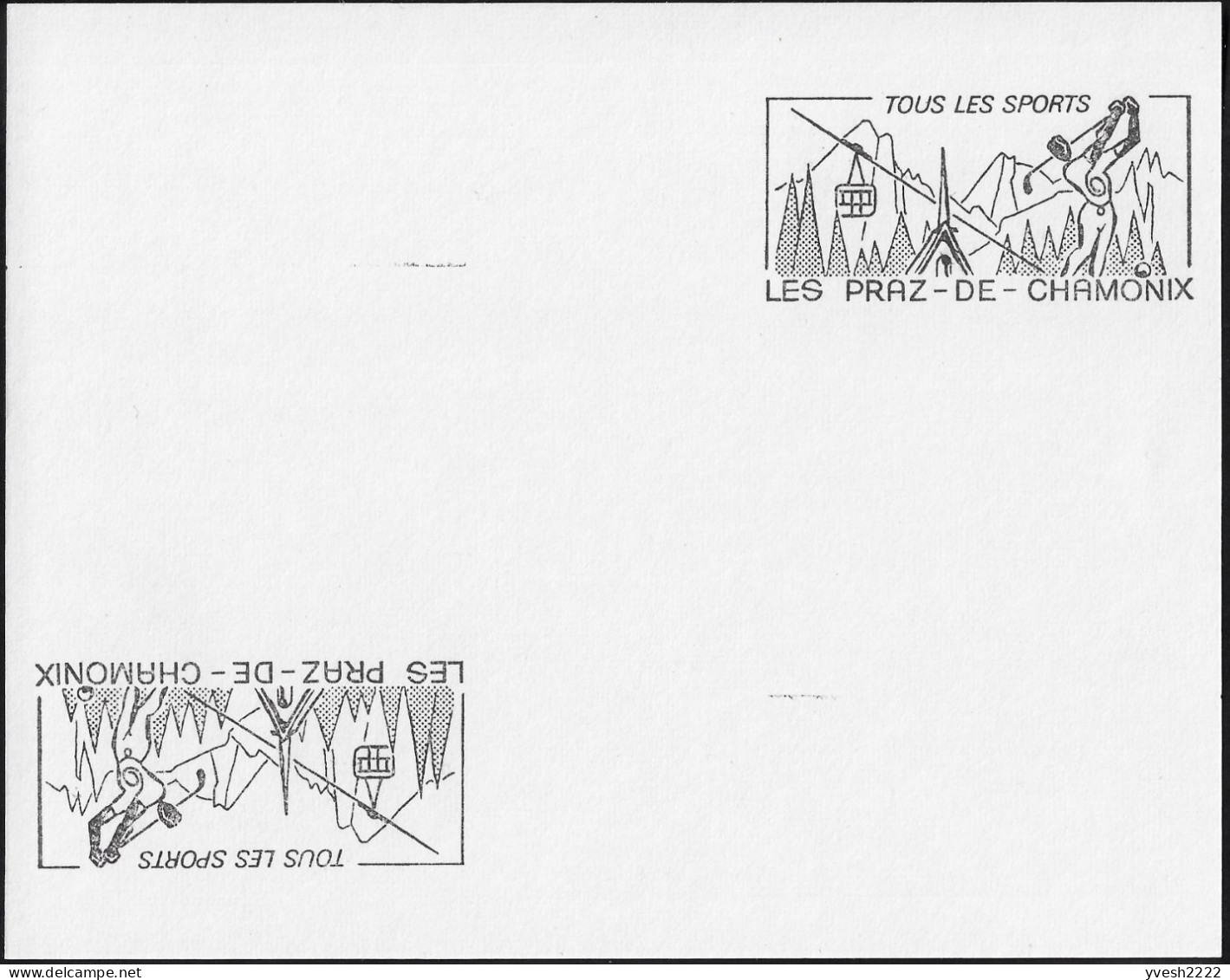 France Vers 1972 / 1980. 2 épreuves D'empreinte SECAP. Les Praz-de-Chamonix, Praz De Chamonix, Golf. Tirage 3 Ex. - Golf