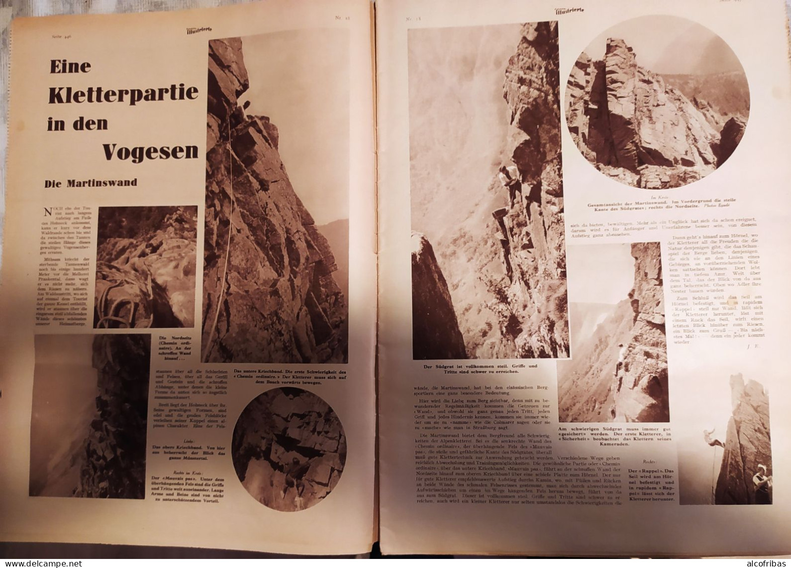 Neueste Illustrierte Dernieres Nouvelles Illustrées Mai 1932 Mur Escalade Martinswand Lgardiens De  Phares Dentelles Puy - Other & Unclassified