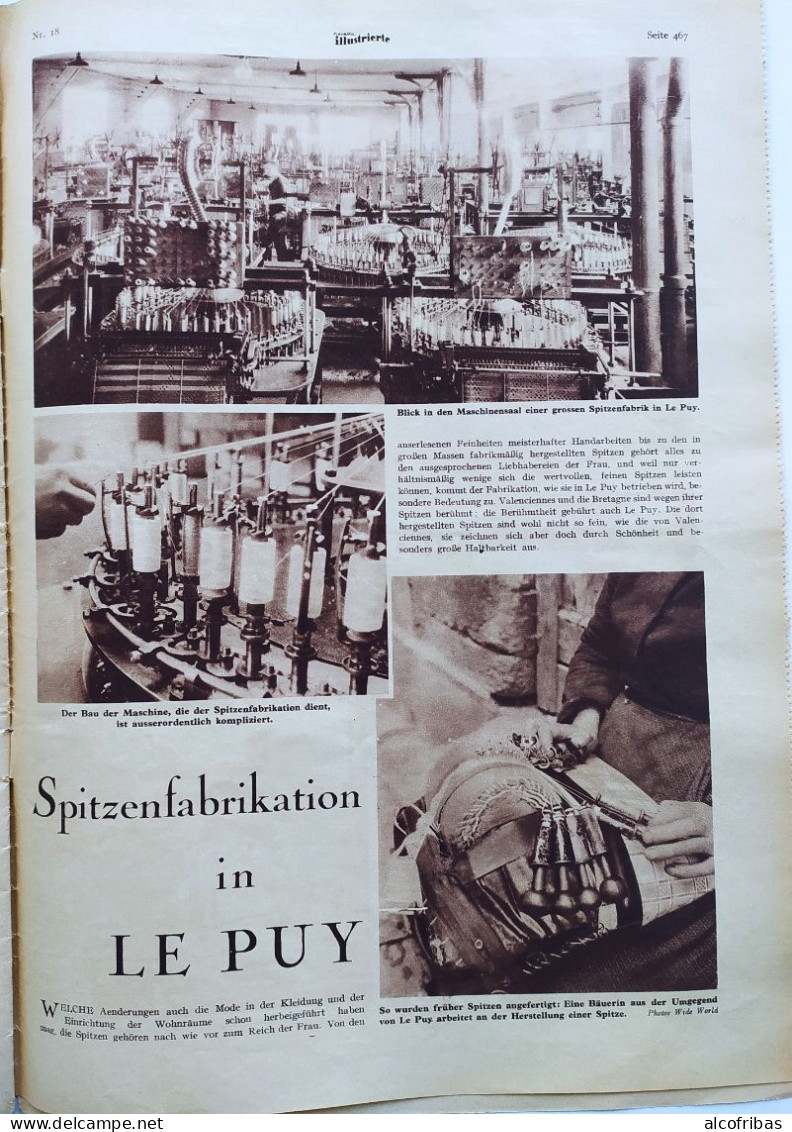 Neueste Illustrierte Dernieres Nouvelles Illustrées Mai 1932 Mur Escalade Martinswand Lgardiens De  Phares Dentelles Puy - Altri & Non Classificati