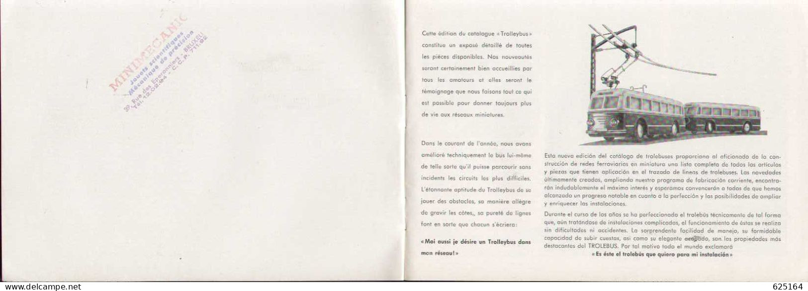 Catalogue EHEIM TROLLEY-BUS 1954  HO 1:87 - Französische Ausgabe - Francés