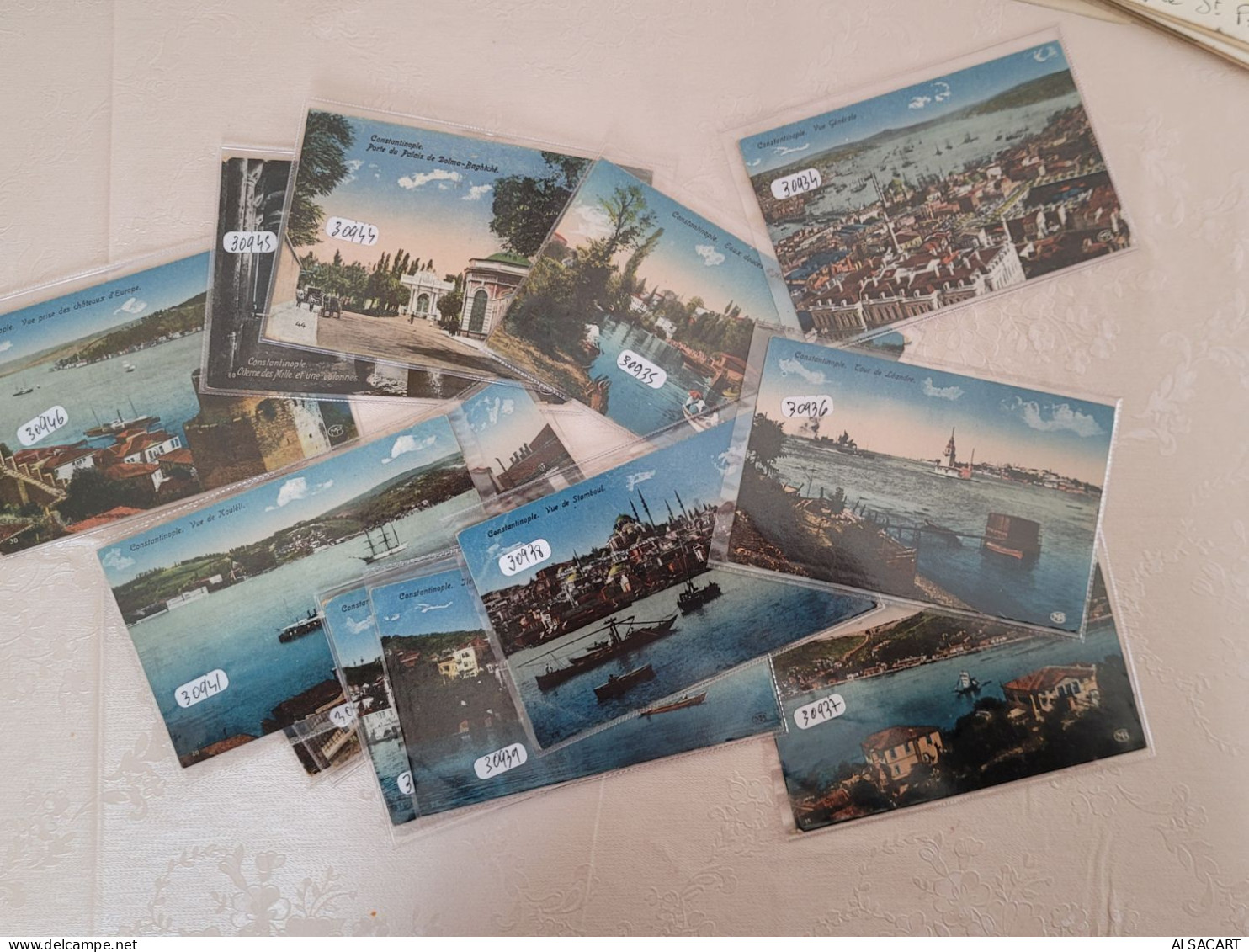 Lot De 13 Cartes Postales Anciennes Colorisées De Turquie - Turquie