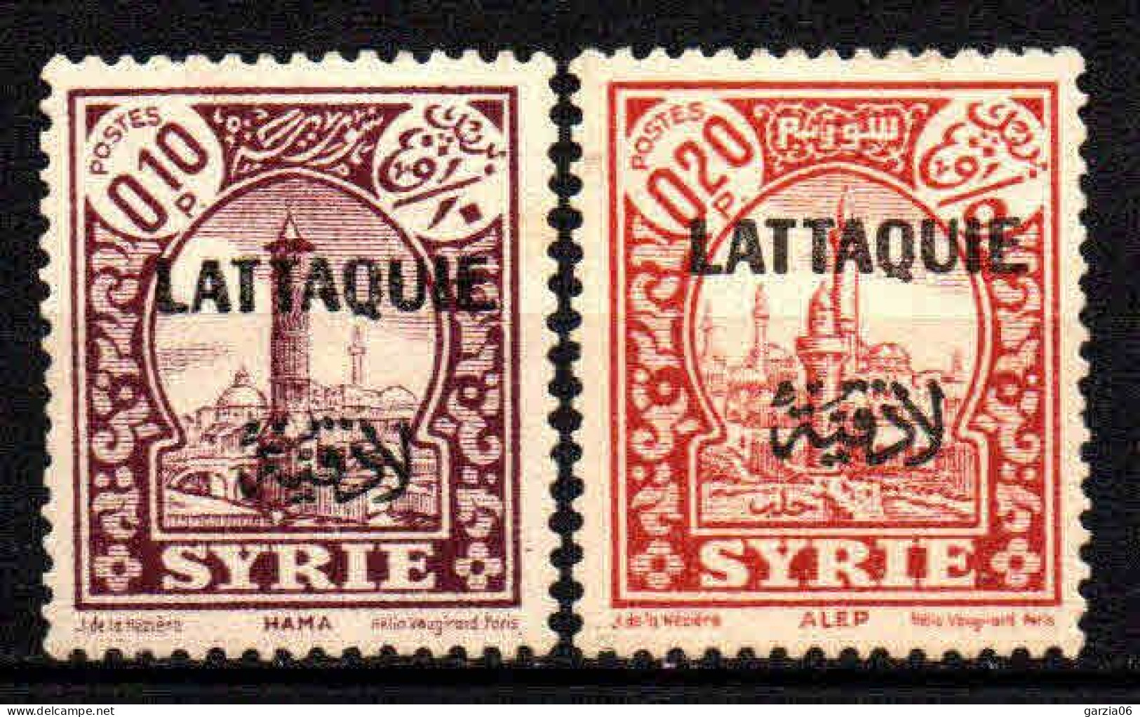 Lattaquié  - 1933 -  Tb De Syrie Surch - N° 20/21 - Neufs * - MLH - Ongebruikt