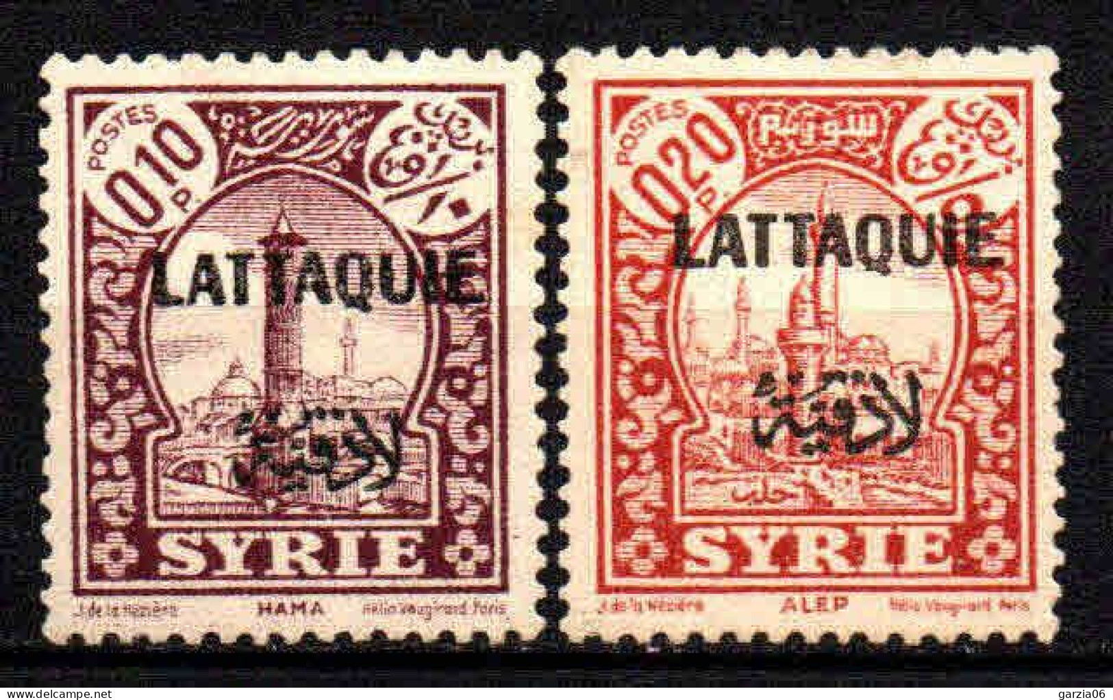 Lattaquié  - 1933 -  Tb De Syrie Surch - N° 20/21 - Neufs * - MLH - Nuevos