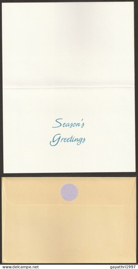 India Greetings Card With Cover Issued By Indian Government (gr39)Seasons   Greetings - Briefe