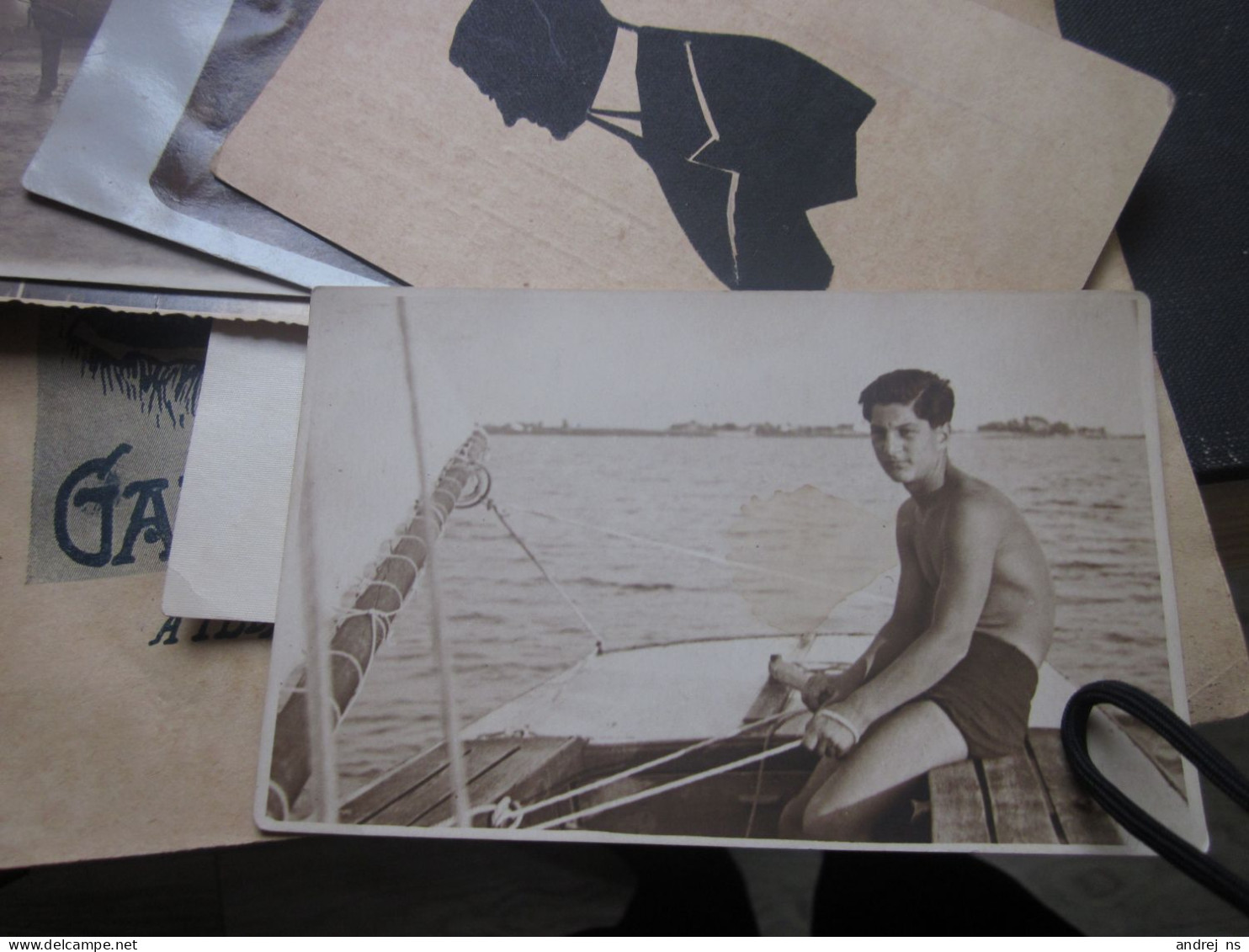 Muscular Man Swimsuit Old Photo Postcards - Mode