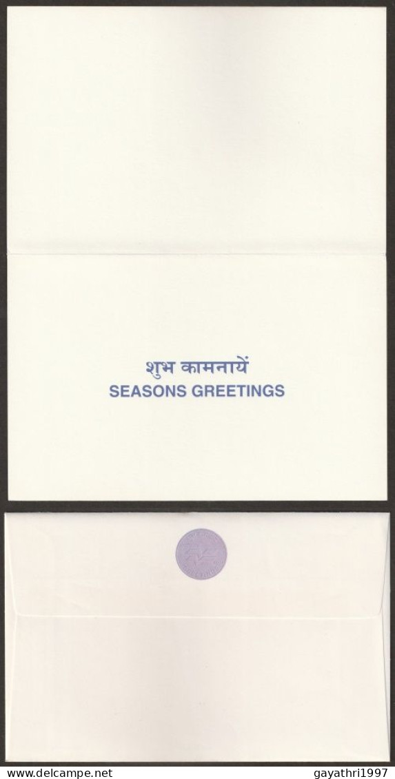 India Greetings Card With Cover Issued By Indian Government (gr43) 2 Different Seasons  Greetings - Buste