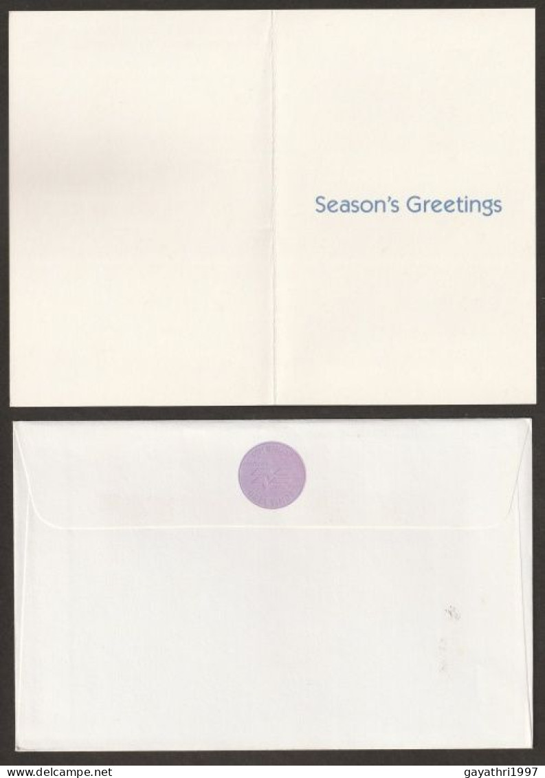 India Greetings Card With Cover Issued By Indian Government (gr45) Seasons  Greetings - Lettres & Documents