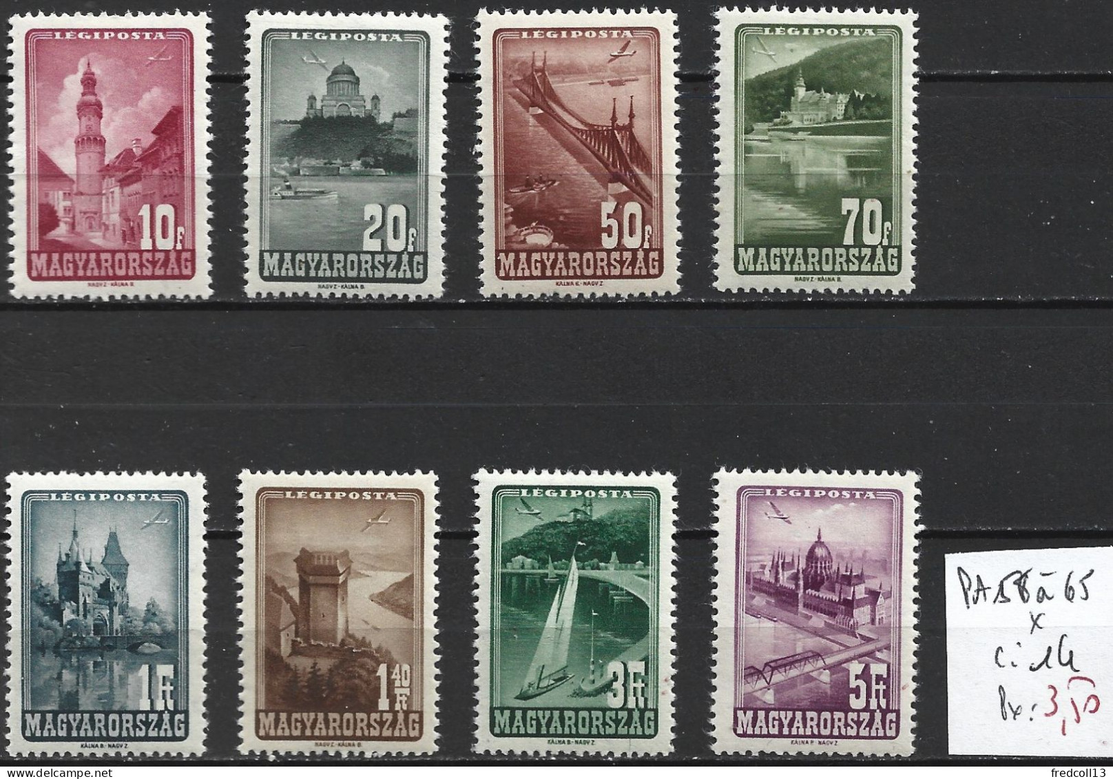 HONGRIE PA 58 à 65 * Côte 14 € - Unused Stamps