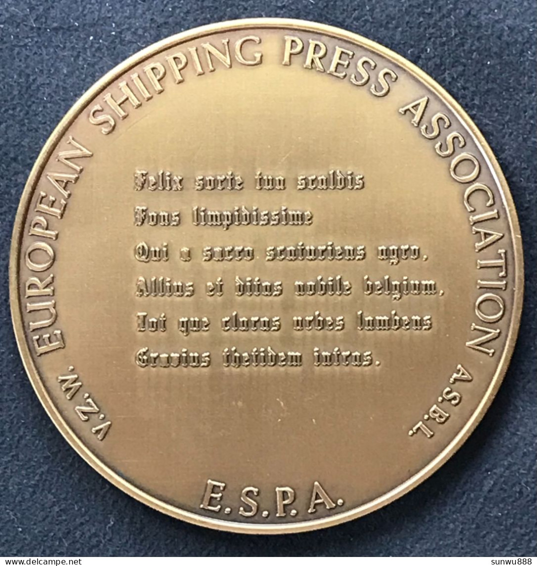 Superbe Médaille Revivat Scaldis Gouy - Le Catelet - Escaut Jan Keustermans - Shipping Press Association - Altri & Non Classificati