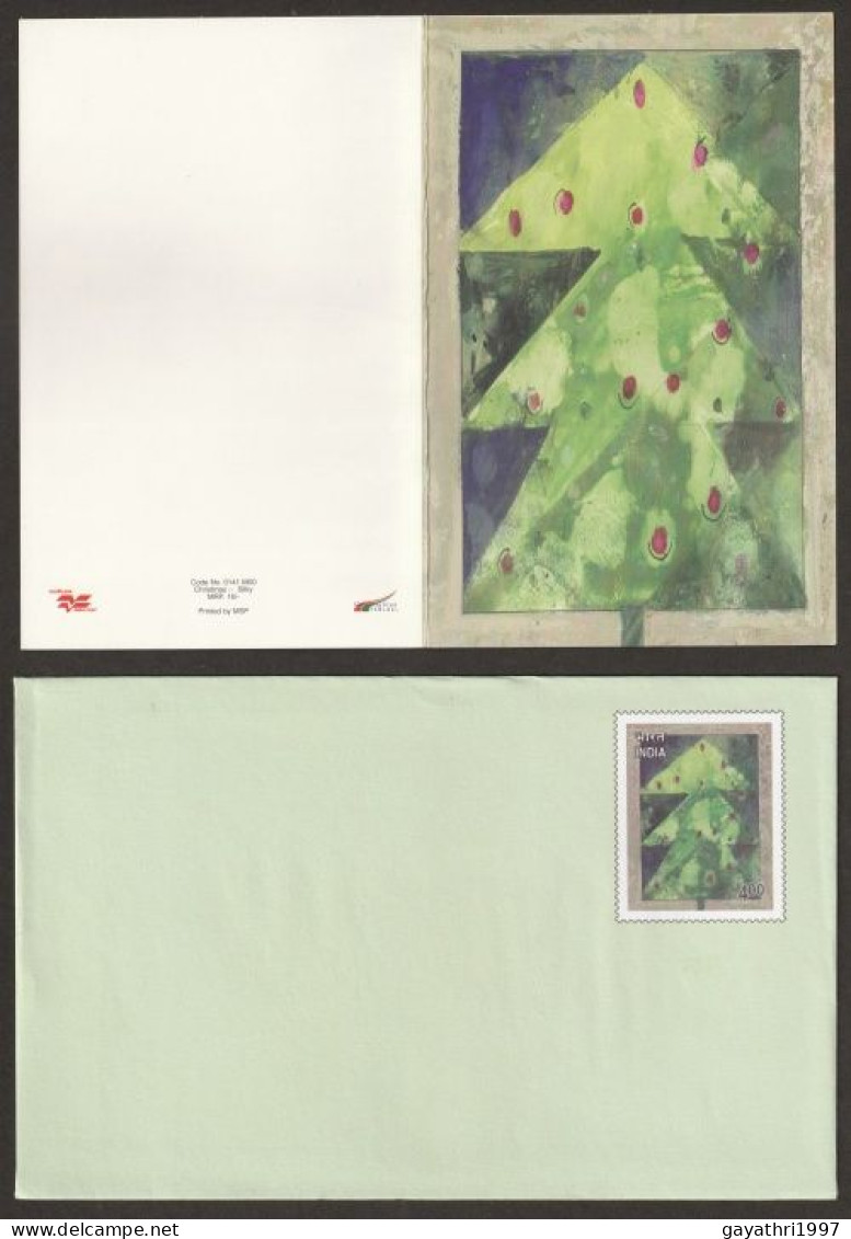 India Greetings Card With Cover Issued By Indian Government (gr51) Christmas   Greetings - Lettres & Documents