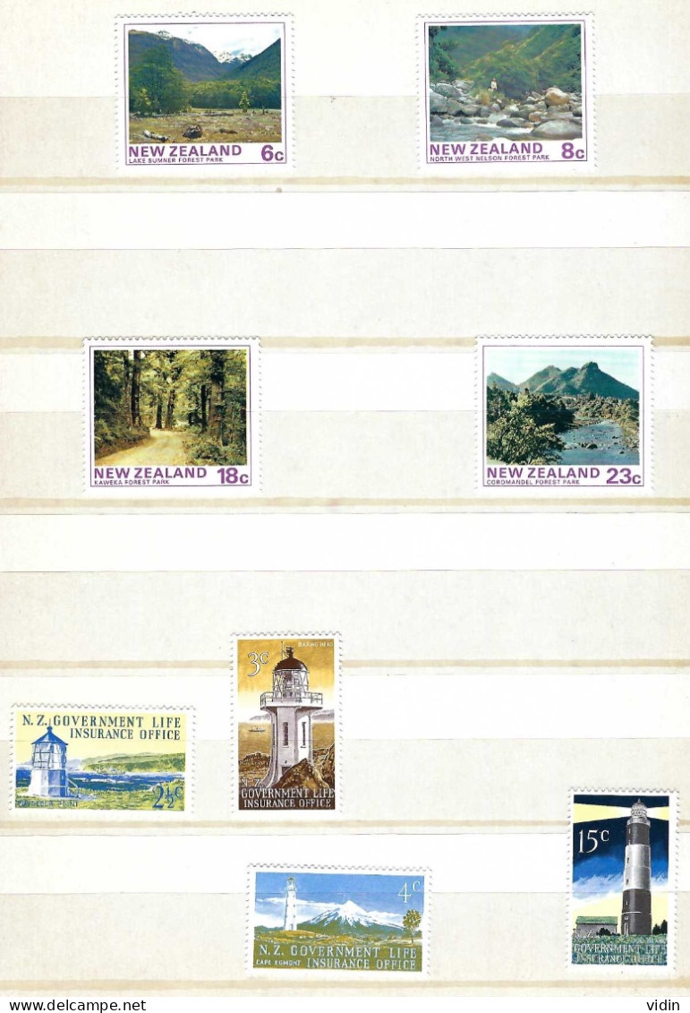 NE ZEALAND Nouvelle Zélande ROSS Government Life Office TOKELAU Lot de Timbres MNH