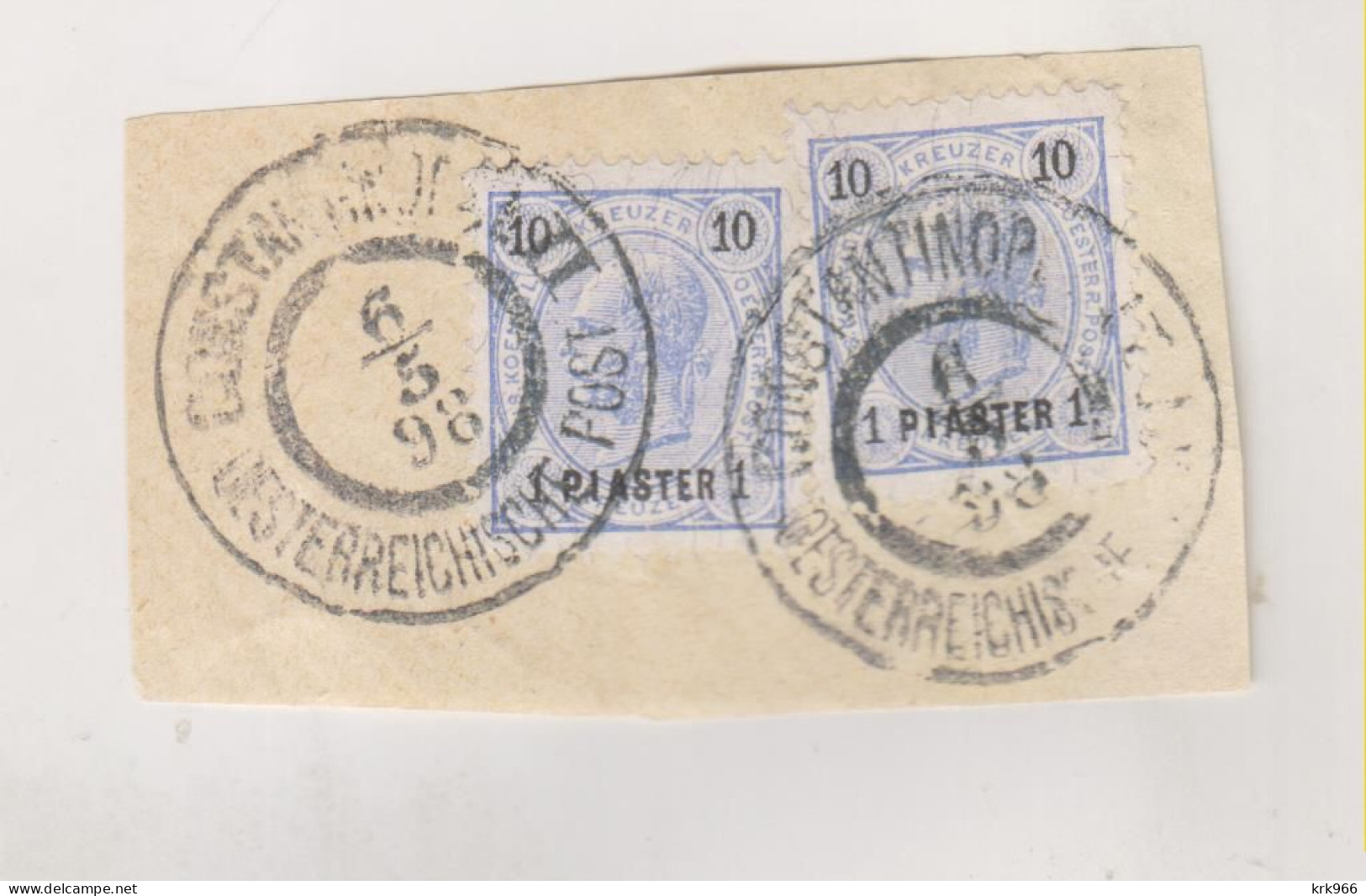 AUSTRIA LEVANT TURKEY CONSTANTINOPLE Nice Cancel Used On Piece - Oblitérés