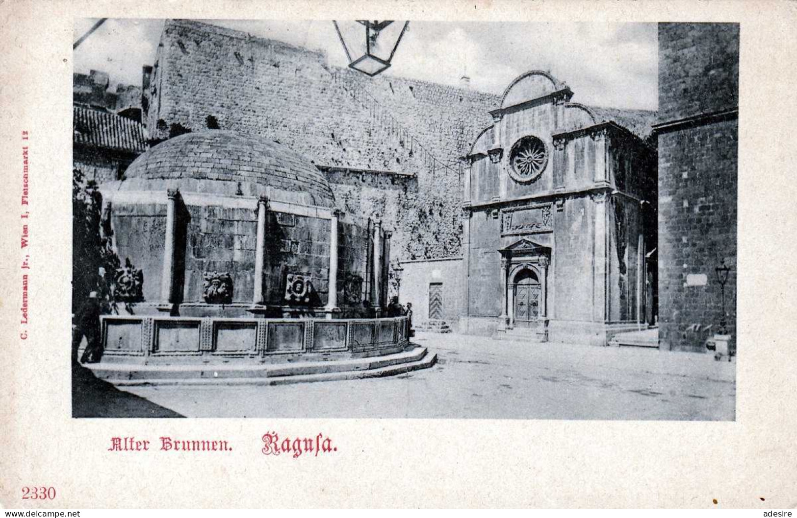 RAGUSA - Alter Brunnen, Karte Um 1900 - Ragusa