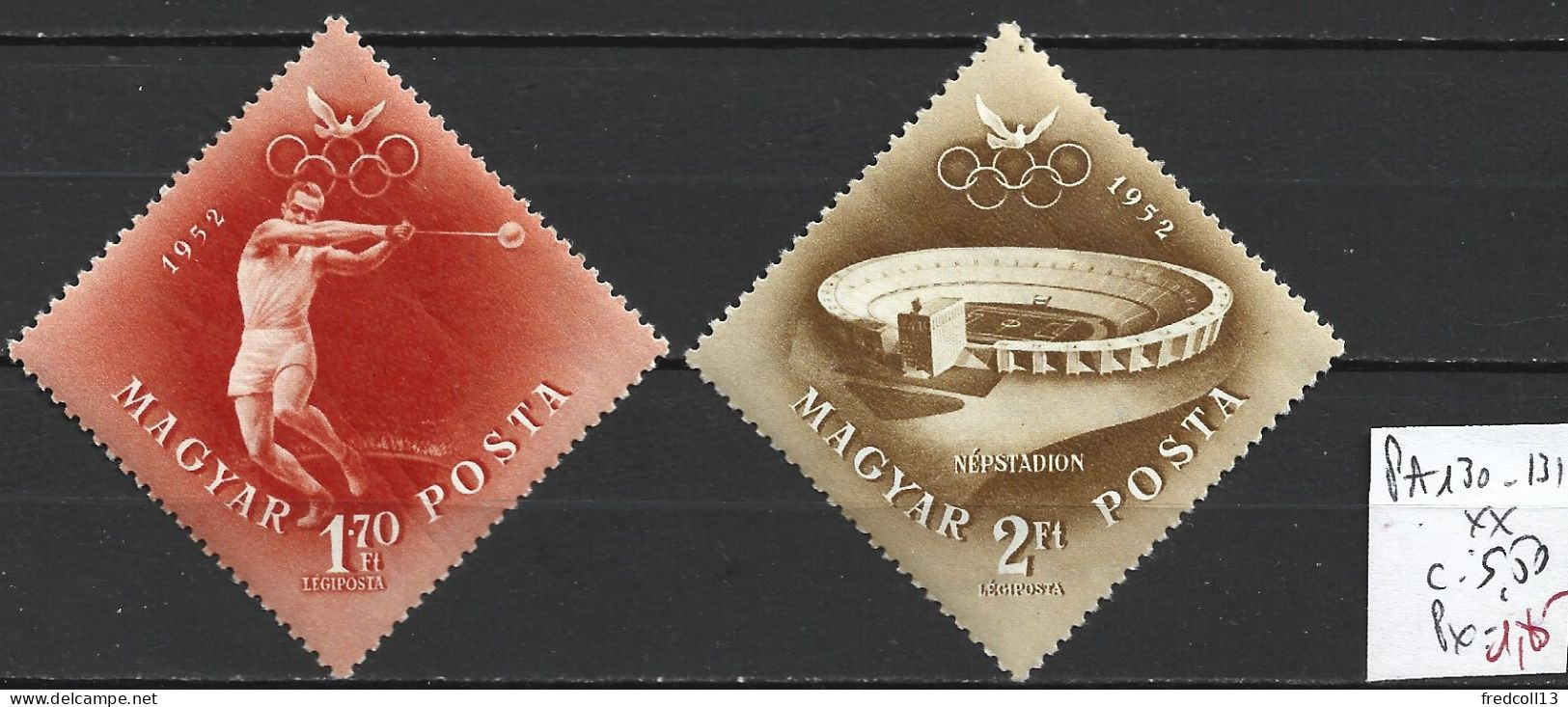 HONGRIE PA 130-31 ** Côte 5.50 € - Unused Stamps