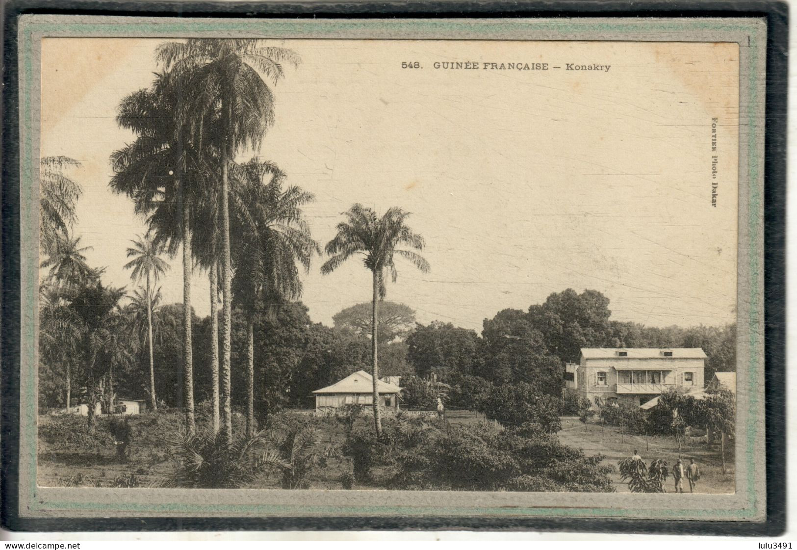 CPA - (Guinée Française) KONAKRY - Aspect D'un Quartier Du Bourg En 1900 - Guinée Française