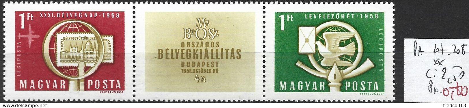 HONGRIE PA 207-208 ** Côte 2.50 € - Unused Stamps