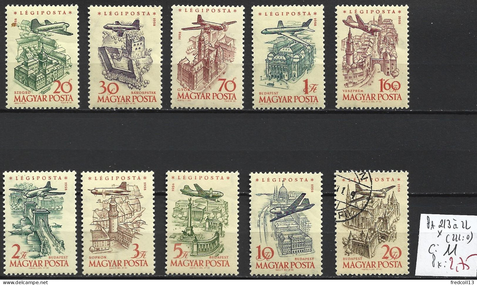 HONGRIE PA 213 à 22 * ( 222 Oblitéré ) Côte 11 € - Unused Stamps