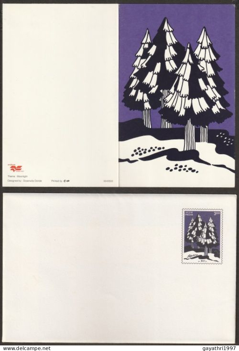 India Greetings Card With Cover Issued By Indian Government (gr67) Season   Greetings - Covers & Documents