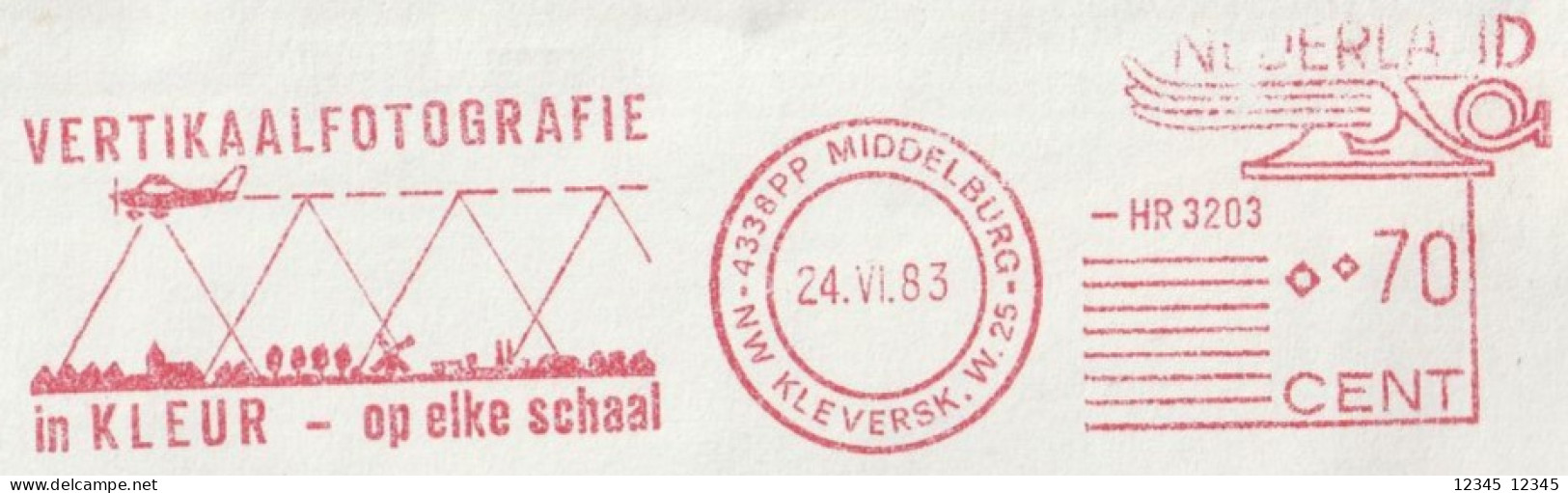 Nederland 1983, Middelburg, Stamped Color Vertical Photography At Any Scale - Maschinenstempel (EMA)