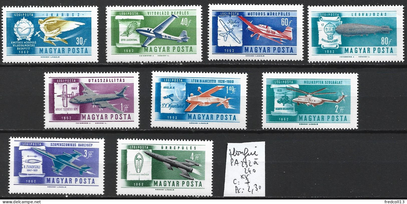 HONGRIE PA 232 à 40 ** Côte 7 € - Unused Stamps