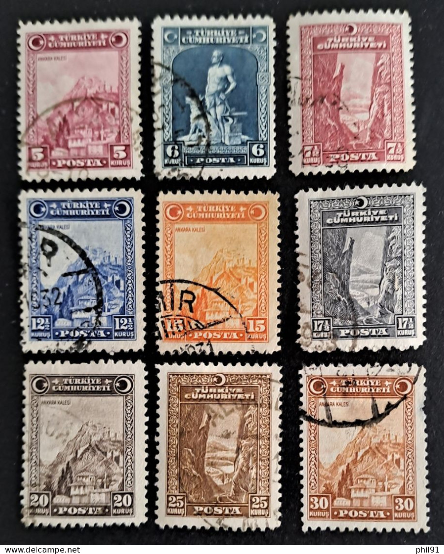 TURQUIE       N° Y&T  758 à 766 (o) - Used Stamps