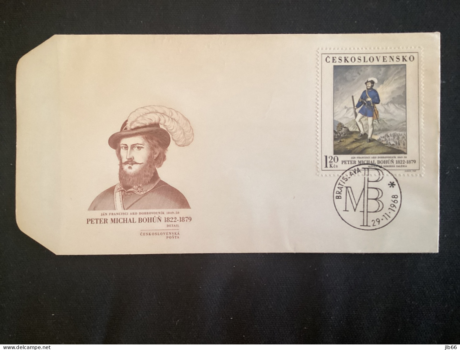 FDC 1968 Art  Yvert 1688 Le Volontaire Jan Francisci Tableau De Peter Bohun - FDC