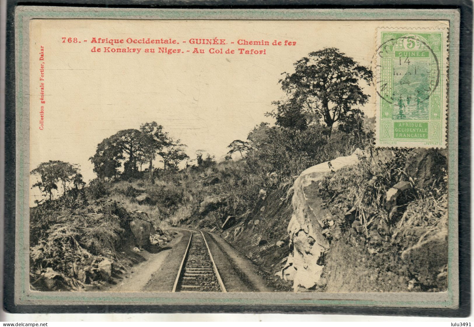 CPA - (Guinée Française) KONAKRY - Aspect Du Chemin De Fer De Konakry Au Niger Par Le Col De Tafori - 1914 - Guinée Française