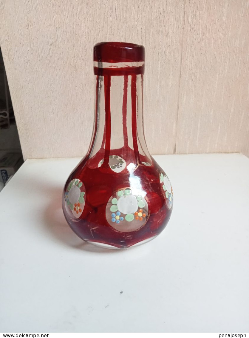 Vase Soliflore émaillé 1900 Hauteur 17 Cm - Vazen