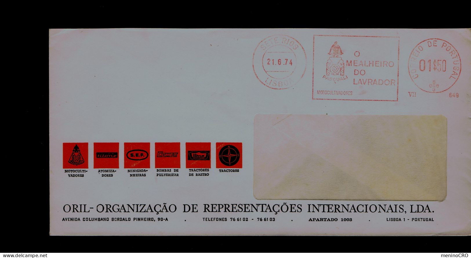 Gc8291 PORTUGAL EMA "farmer's Piggy Bank -motocultivadores PASQUALI" Agriculture Mechanization Publicitary Cover Mailed - Bus