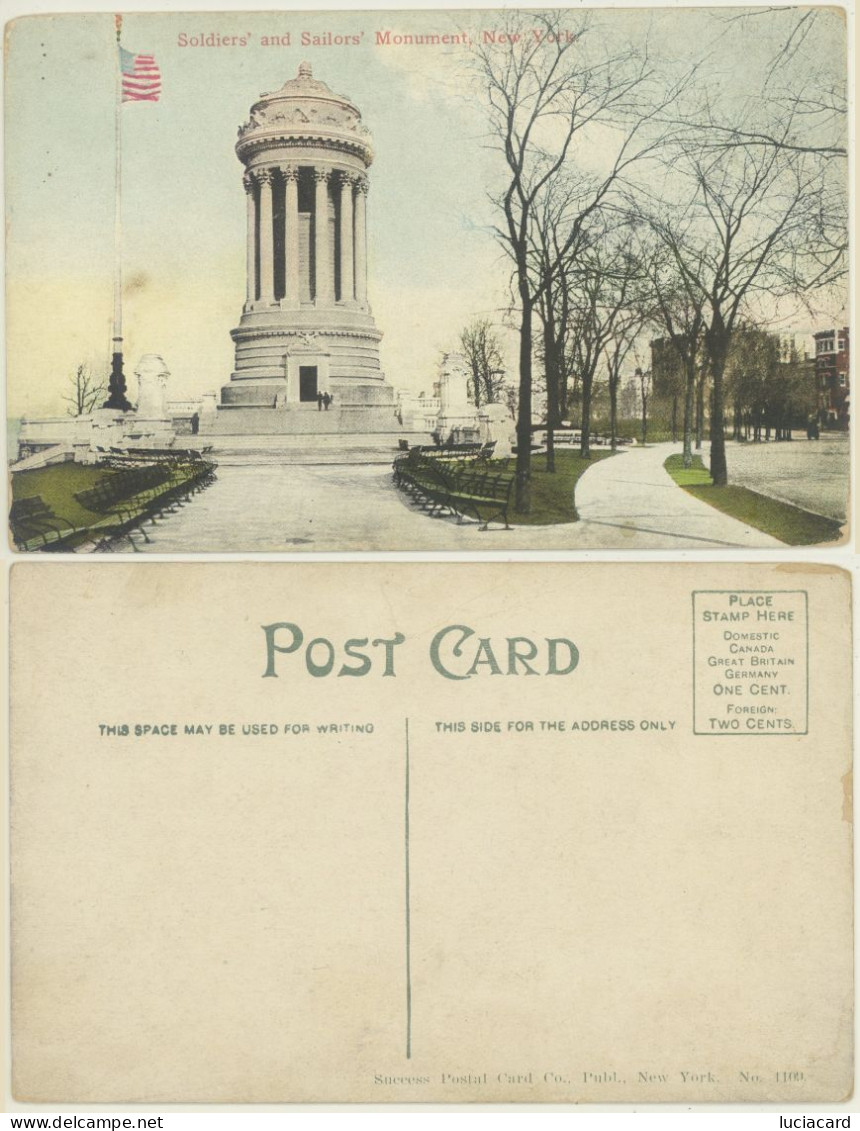 NEW YORK -SOLDIER'S AND SAILOR'S MONUMENT - Autres Monuments, édifices