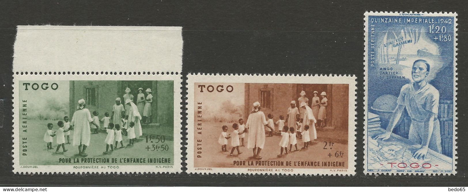 TOGO PA  N° 6 à 8 Série Complète NEUF** LUXE SANS CHARNIERE / Hingeless  / MNH - Sonstige & Ohne Zuordnung