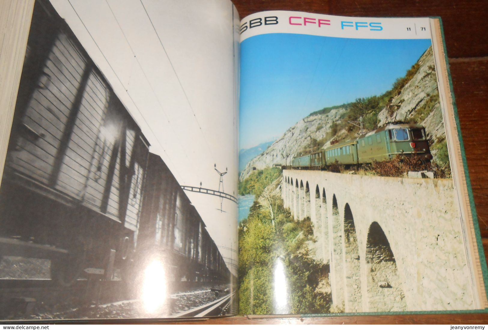 CFF. 24 revues reliées.1/1970 à 12/1971.