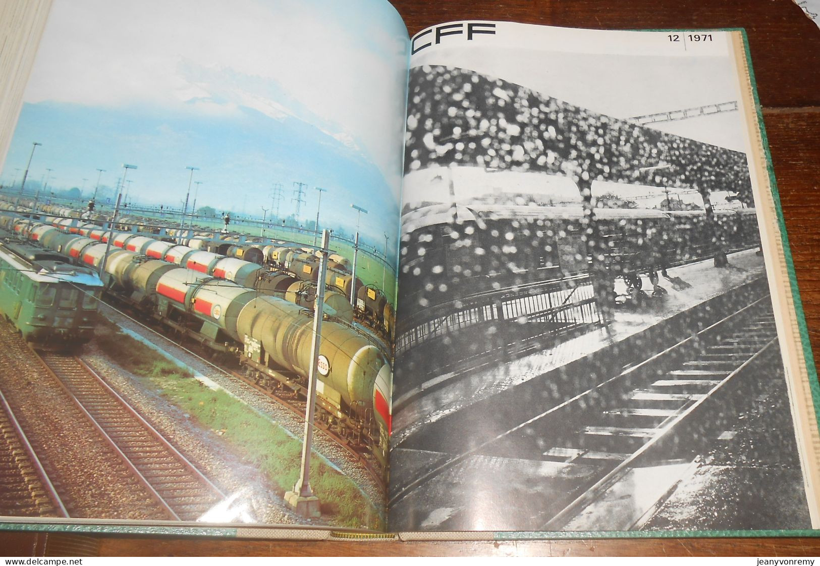 CFF. 24 revues reliées.1/1970 à 12/1971.