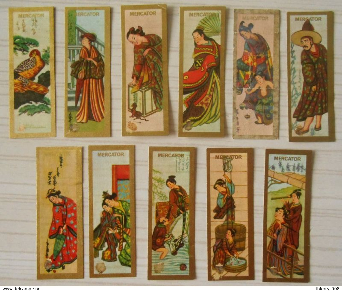 A84 Lot Bagues De Cigares  Mercator   Série  Art Asiatique  11 Pièces - Bagues De Cigares