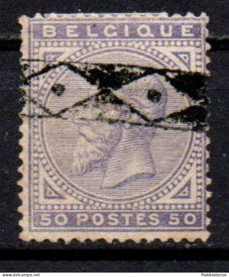 1883 - Belgio 41 Effigie Re   ----- - 1883 Leopoldo II